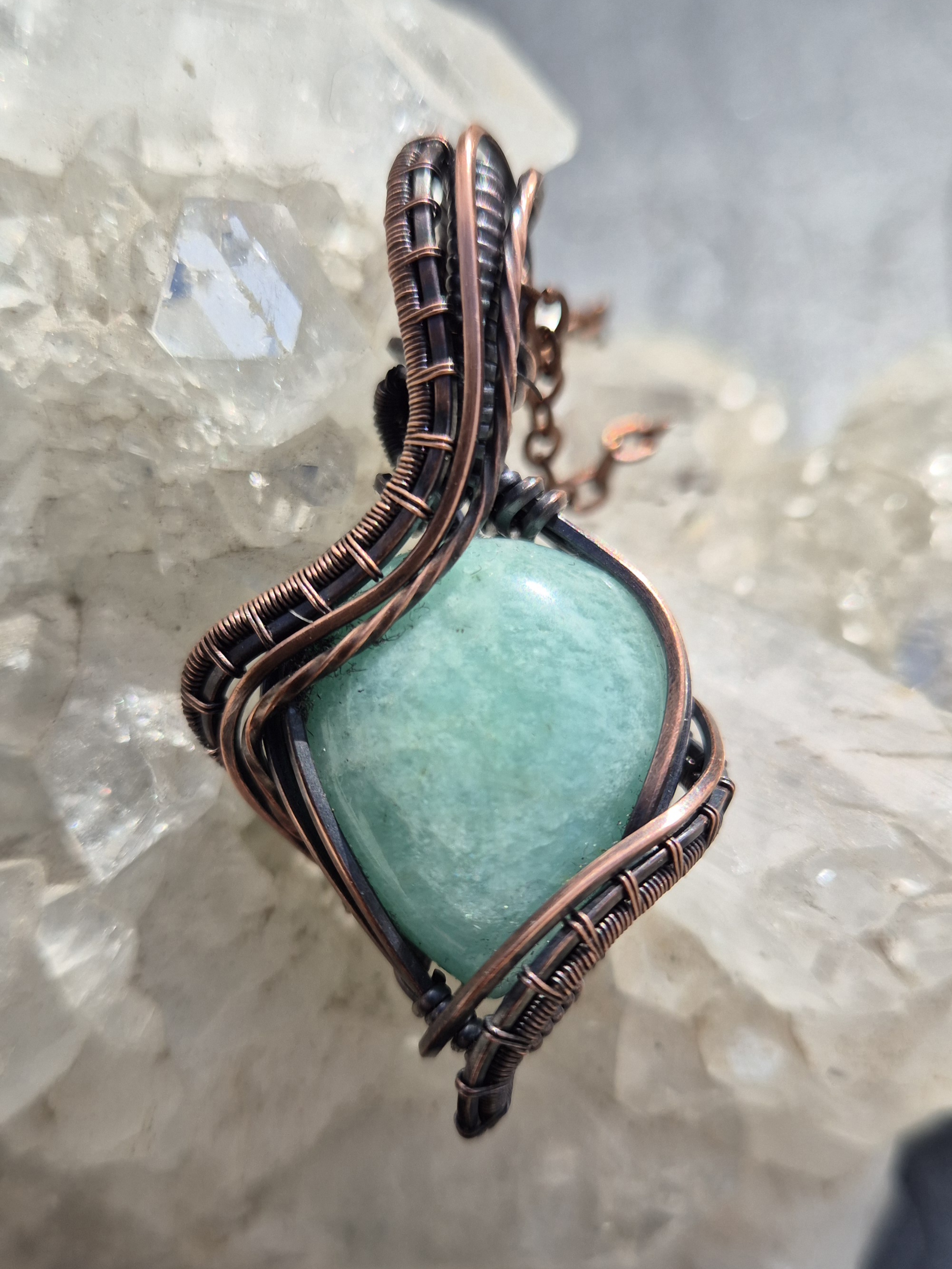 Amazonite Pendant detail view